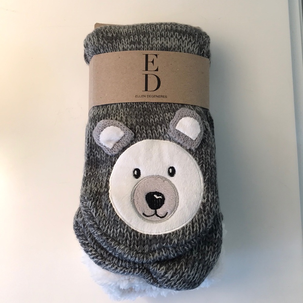 ED Ellen Degeneres NWT Sherpa-lined socks